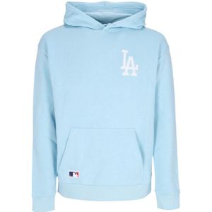 New Era, Sweatshirts & Hoodies, Heren, Blauw, S, Katoen, Dodgers Lichtgewicht Hoodie Blauw/Wit