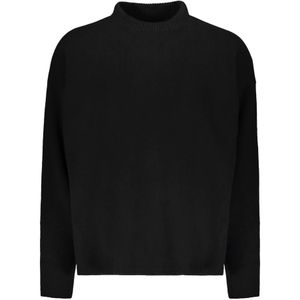 Rick Owens, Truien, Heren, Zwart, XL, Wol, Luxe Cashmere Turtleneck Sweater