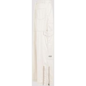 Acne Studios, Broeken, Heren, Beige, M, Polyester, Beige Polyester Broek