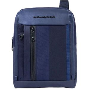 Piquadro, Shoulder Bags Blauw, Heren, Maat:ONE Size