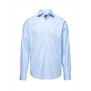Van Laack, Overhemden, Heren, Blauw, XL, Katoen, Shirts