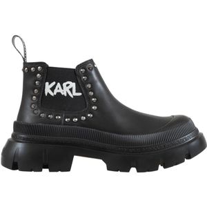 Karl Lagerfeld, Schoenen, Dames, Zwart, 38 EU, Chelsea Boots