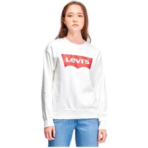 Levi's, Sweatshirts & Hoodies, Dames, Wit, L, Katoen, Dames Sweatshirt