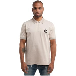 Carlo Colucci, Tops, Heren, Beige, S, Tijdloze aantrekkingskracht Polo Shirts voor heren