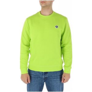 North Sails, Sweatshirts & Hoodies, Heren, Groen, S, Katoen, Groene Sweatshirt met Lange Mouwen