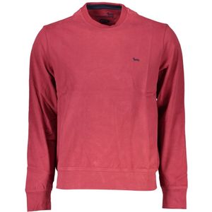 Harmont & Blaine, Truien, Heren, Rood, M, Rode Sweatshirt met Lange Mouwen en Geborduurd Logo