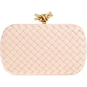 Bottega Veneta, Tassen, Dames, Roze, ONE Size, Leer, Knot Small clutch