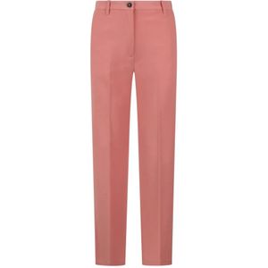Nine In The Morning, Broeken, Dames, Rood, W26, Polyester, Bootcut Palazzo Broek Stretch Jersey