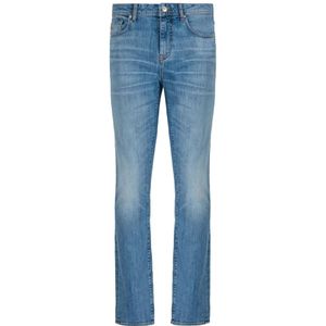 Armani Exchange, Jeans, Heren, Blauw, W29, Katoen, Slim-fit Jeans