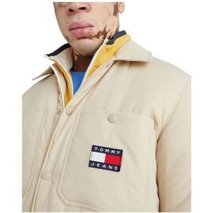 Tommy Hilfiger, Jassen, Heren, Beige, L, Nylon, Winterjassen