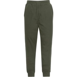 Schott Nyc, Broeken, Heren, Groen, XL, Katoen, Groene Jogger Broek met Patch Logo