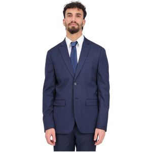 Selected Homme, Pakken, Heren, Blauw, 2Xl, Polyester, Moderne Navy Blauwe Blazer