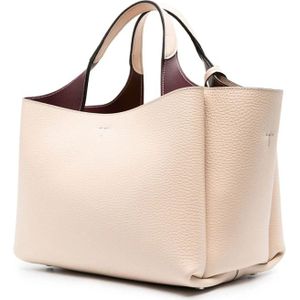 Tod's, Tassen, Dames, Beige, ONE Size, Stijlvolle Tote Tas