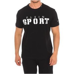 Plein Sport, Tops, Heren, Zwart, L, Katoen, T-shirt met korte mouwen en Claw Print