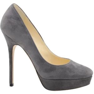 Jimmy Choo Pre-owned, Tweedehands Pumps Grijs, Dames, Maat:37 EU