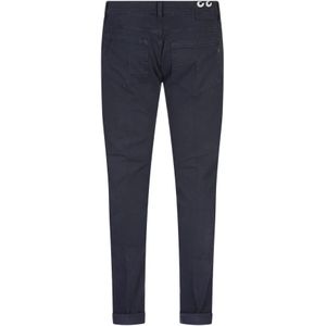 Dondup, Broeken, Heren, Blauw, W36, Katoen, Blauwe Skinny Fit Five-Pocket Broek