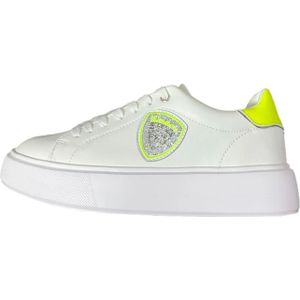Blauer, Schoenen, Dames, Veelkleurig, 38 EU, Gele Fluorescerende Venus Platform Sneakers