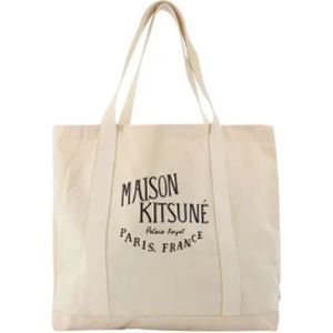 Maison Margiela, Tassen, Dames, Wit, ONE Size, Canvas handbags