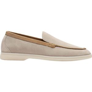 Scarosso, Schoenen, Dames, Beige, 36 EU, Suède, Lichtgewicht suède loafer met flexibele zool