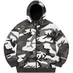 Supreme, Sweatshirts & Hoodies, Heren, Veelkleurig, L, Snow Camo Windstopper Hoodie Limited Edition