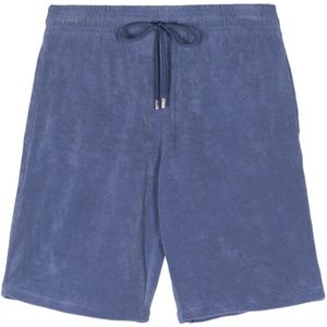 Vilebrequin, Korte broeken, Heren, Blauw, S, Katoen, Katoenen Shorts met Zakken