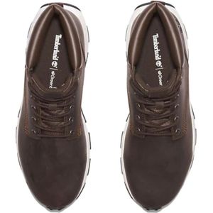 Timberland, Schoenen, Heren, Bruin, 42 EU, Leer, Donkerbruine Winsor Park Heren Sneakers