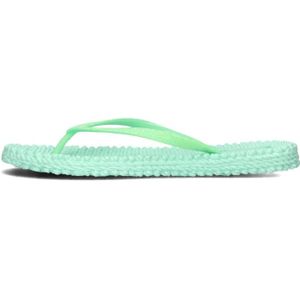 Ilse Jacobsen Hornbæk, Schoenen, Dames, Groen, 40 EU, Groene Glitter Strand Slippers Cheerful 01