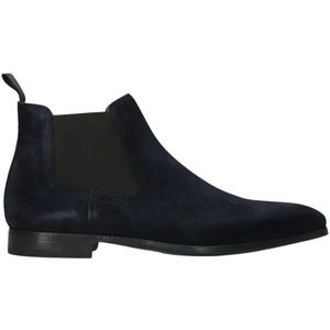 Magnanni, Schoenen, Heren, Blauw, 42 EU, Leer, Heren Chelsea boots 20109 Donkerblauw