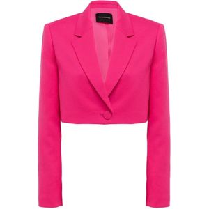 Andamane, Loulou Single-Breasted Blazer Roze, Dames, Maat:S