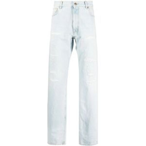 424, Straight Jeans Blauw, Heren, Maat:L