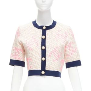 Chanel Vintage, Pre-owned, Dames, Roze, S, Pre-owned Viscose tops