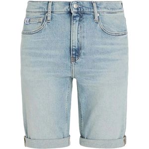 Calvin Klein Jeans, Korte broeken, Heren, Blauw, W36, Katoen, Slim Fit Shorts
