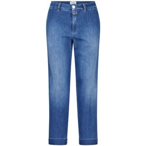 Closed, Jeans, Heren, Blauw, W28, Katoen, Relaxed-Fit Cropped Jeans