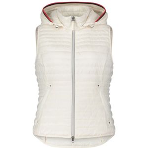 Betty Barclay, Jassen, Dames, Wit, 2Xl, Gewatteerd Vest met Afneembare Capuchon