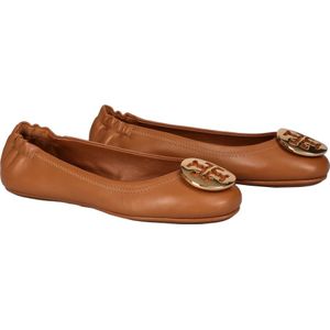 Tory Burch, Schoenen, Dames, Bruin, 37 EU, Leer, Leren Ballerinas