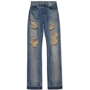 Rhude, Jeans, Heren, Blauw, W32, Jeans met vintage effect
