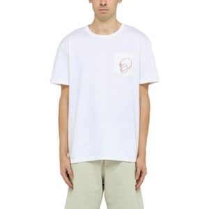 Alexander McQueen, Tops, Heren, Wit, M, Stijlvolle T-Shirt voor Heren