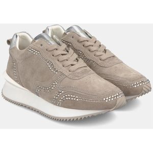 Alma EN Pena, Schoenen, Dames, Beige, 39 EU, Leer, Sneaker met details