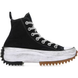 Converse, Schoenen, Dames, Zwart, 34 1/2 EU, Zwarte Run Star Hike Sneakers