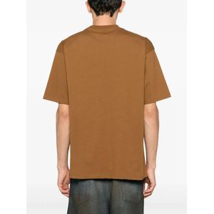 Carhartt Wip, Tops, Heren, Bruin, S, Zak T-shirt in Eldon stijl