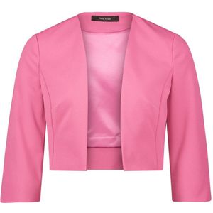 vera mont, Jassen, Dames, Roze, L, Leer, Elegante Crepe Blazer Jas