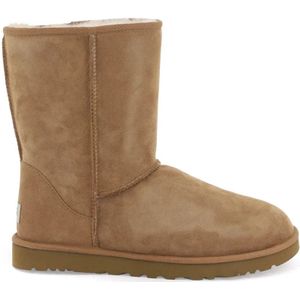 Ugg, Schoenen, Heren, Beige, 40 EU, Suède, Korte suède leren laarzen met schapenvacht voering