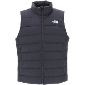 The North Face, Gewatteerd Puffer Vest met Donsvulling Grijs, Heren, Maat:XL