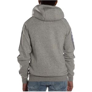 Kappa, Sweatshirts & Hoodies, Heren, Grijs, L, Katoen, Hoodies