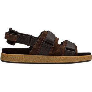 Clarks, Schoenen, Heren, Groen, 41 1/2 EU, Flat Sandalen