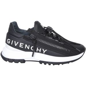 Givenchy, Schoenen, Dames, Zwart, 35 EU, Leer, Zwarte Sneakers met 4G Rits