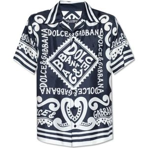 Dolce & Gabbana, Overhemden, Heren, Veelkleurig, XL, Shirt met korte mouwen