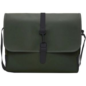 Rains, Tassen, Heren, Groen, ONE Size, Polyester, Groene Messenger Tas