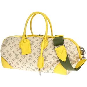 Louis Vuitton Vintage, Pre-owned, Dames, Beige, ONE Size, Denim, Pre-owned Fabric handbags