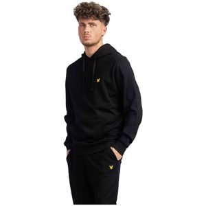 Lyle & Scott, Sweatshirts & Hoodies, Heren, Zwart, S, Fly Fleece Hoodie Zwart Heren